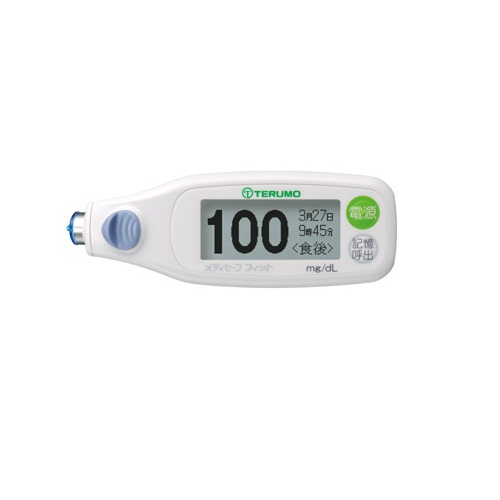 【送料無料】 血糖測定器 メディセーフフィット ブルー MS-FR201B テルモ